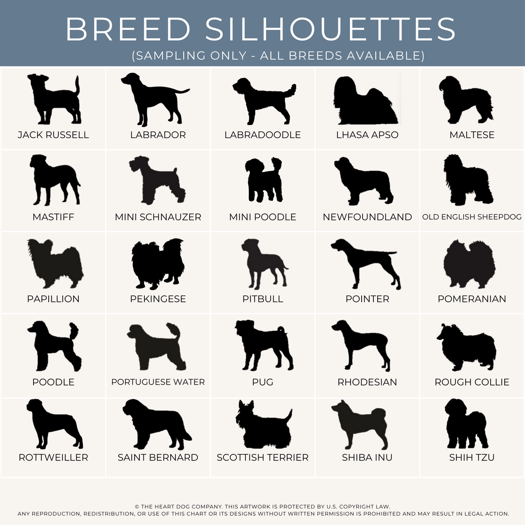 Personalized Dog Ornament – Laser Engraved Birch Wood with Dog Silhouette & Name