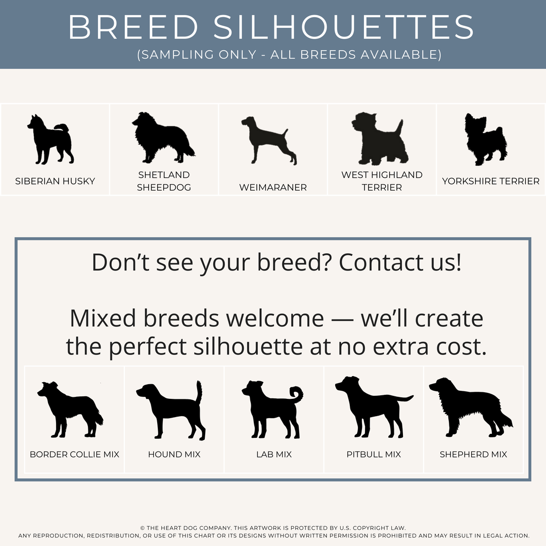 Personalized Dog Ornament – Laser Engraved Birch Wood with Dog Silhouette & Name