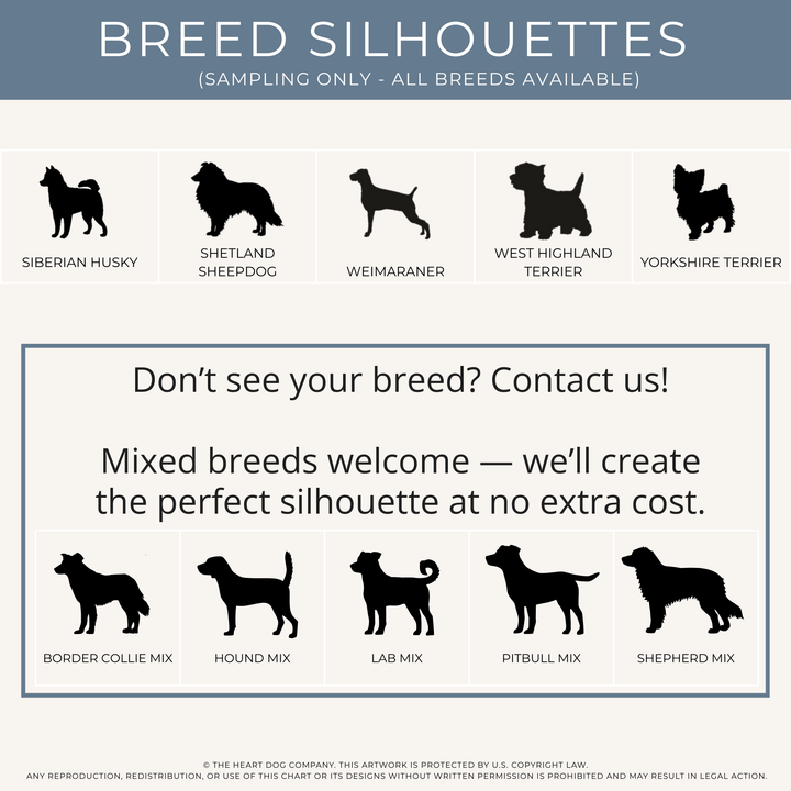 Personalized Dog Ornament – Laser Engraved Birch Wood with Dog Silhouette & Name