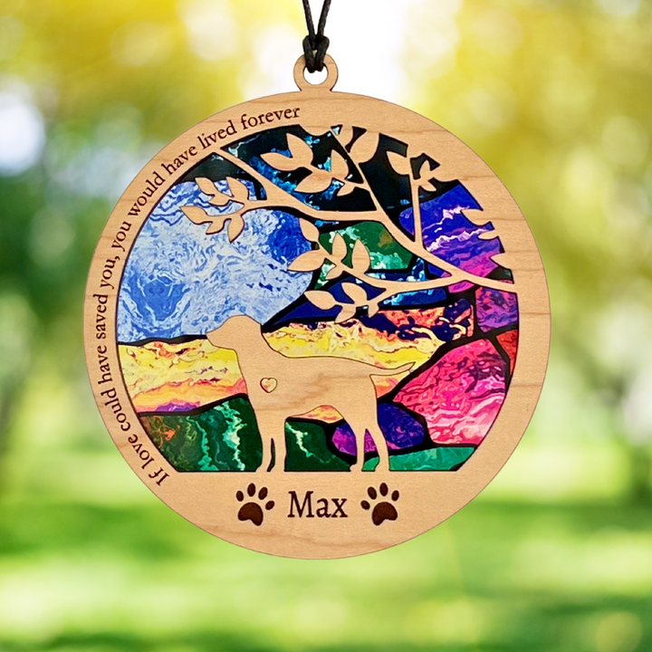 Dog Memorial Suncatcher - Mosaic