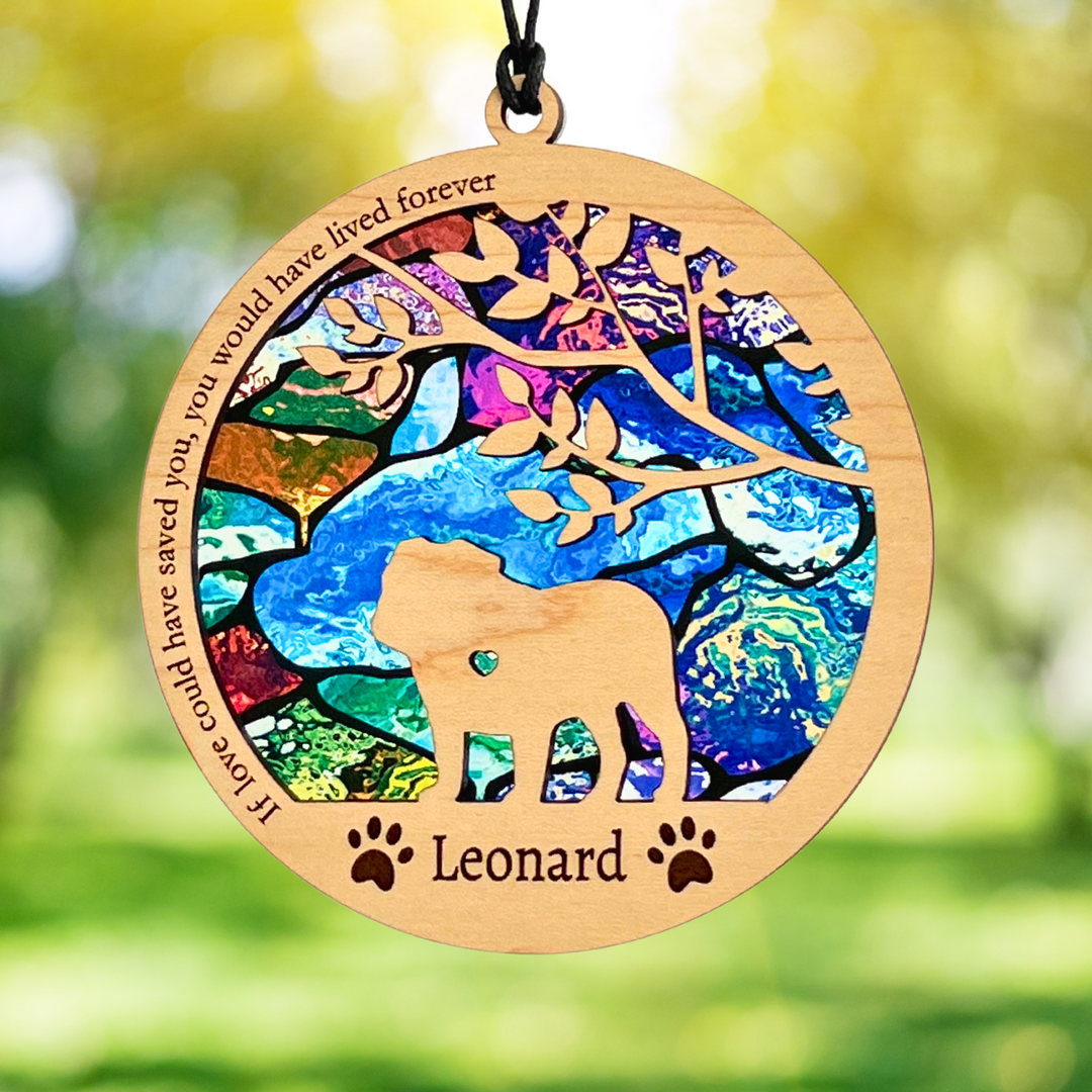 Dog Memorial Suncatcher - Mosaic