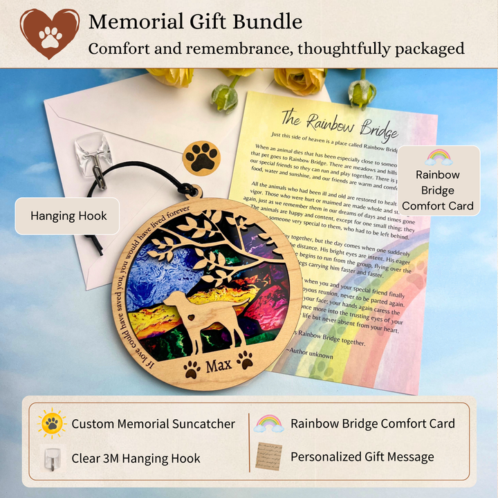 Dog Memorial Suncatcher - Mosaic