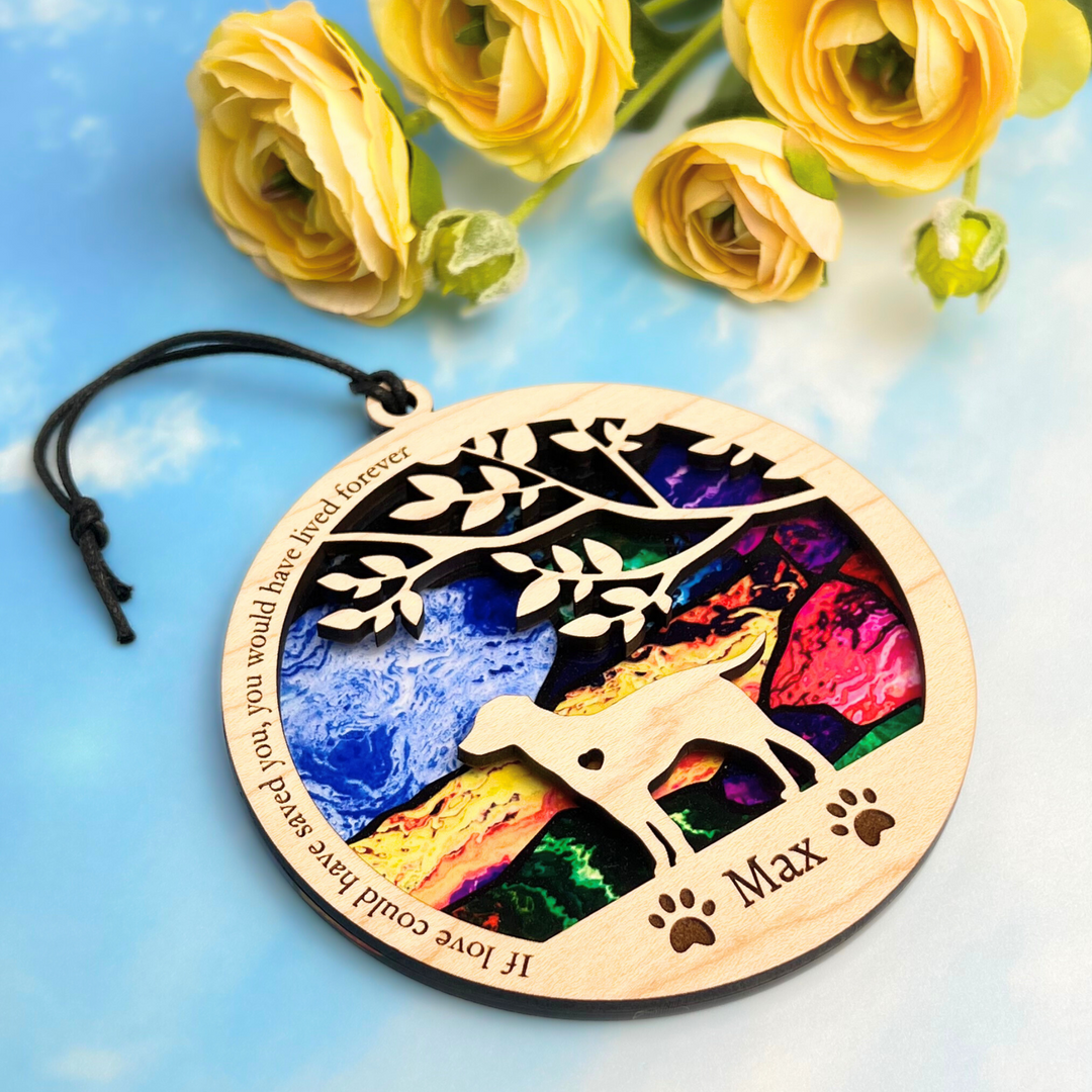 Dog Memorial Suncatcher - Mosaic